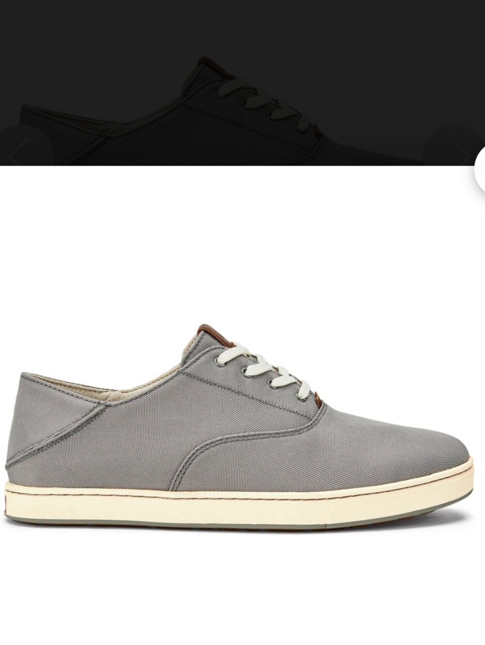 OluKai Kahu Lace Canvas Sneakers in Gray size 10